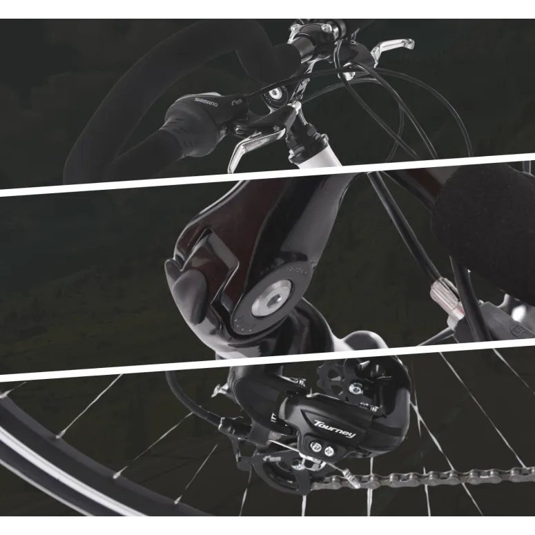 Rower Trekkingowy Damski 28 Aluminiowy Turystyczny Błotniki Bagaż Światła