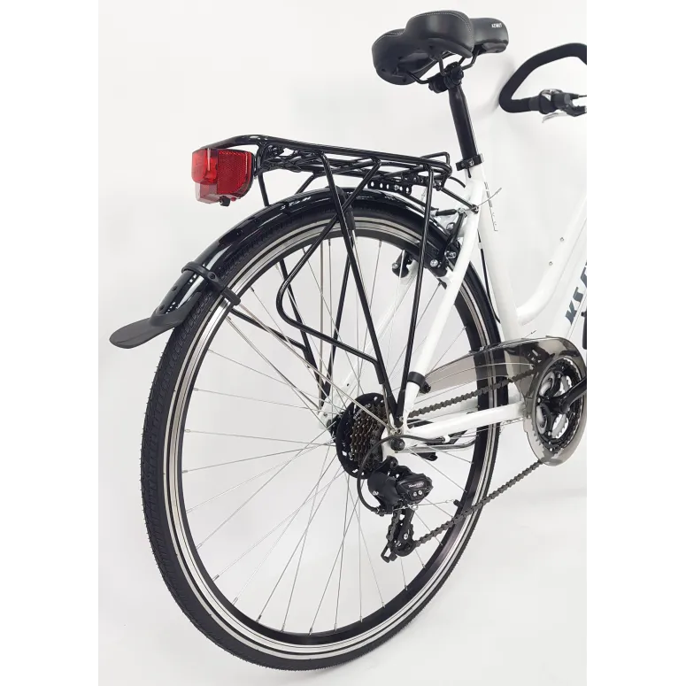 Rower Trekkingowy Damski 28 Aluminiowy Turystyczny Błotniki Bagaż Światła