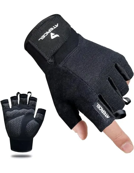 Rękawice Treningowe Atercel CWG02BXSN Do Ćwiczeń Na Rower Czarne r. L