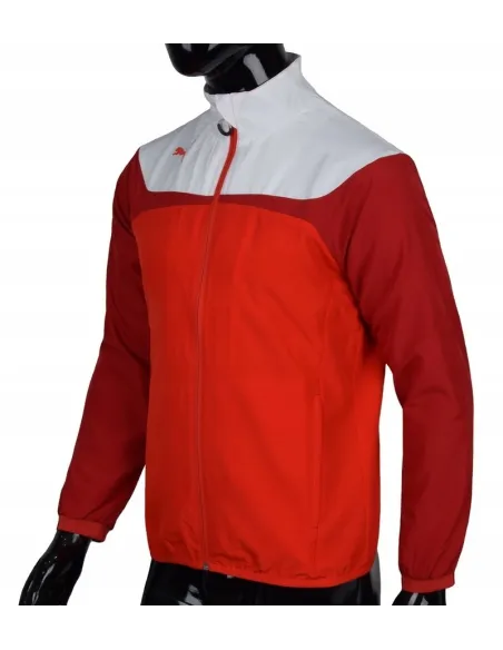 Kurtka Sportowa Puma Esito 3 Męska Biało-czerwona Wiatrówka Bez Kaptura r.M