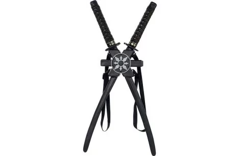 Zestaw NINJA 2 MIECZE XXL Samuraja KATANA Wojownik Bal Karnawał 72cm