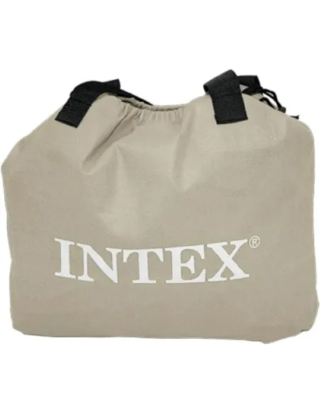 Materac Intex 64414NP Dmuchany z Pompką Welurowy Dwuosobowy Dura-Beam