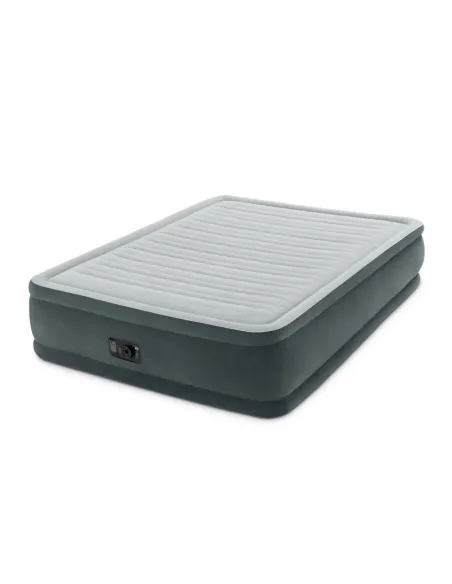 Materac Intex 64414NP Dmuchany z Pompką Welurowy Dwuosobowy Dura-Beam