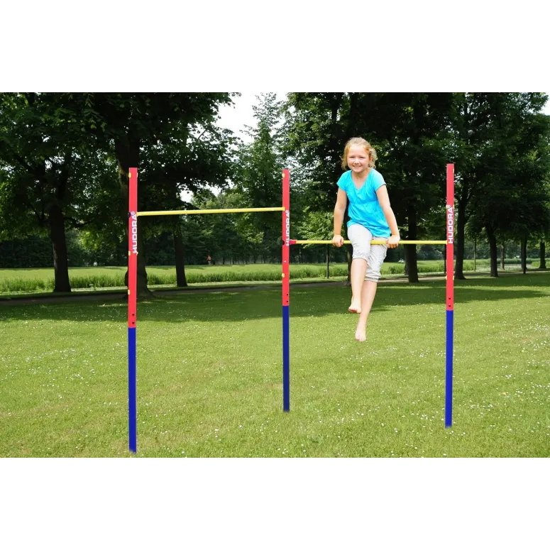 Drążek Gimnastyczny Podwójny Ogrodowy Hudora Fabian Kalistenika 100kg