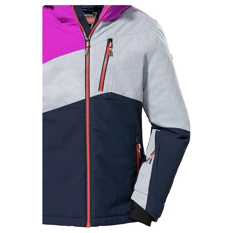 Kurtka Narciarska Dziewczęca Killtec Ksw 166 z Kapturem Wodoodporna r. 152