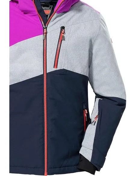 Kurtka Narciarska Dziewczęca Killtec Ksw 166 z Kapturem Wodoodporna r. 152