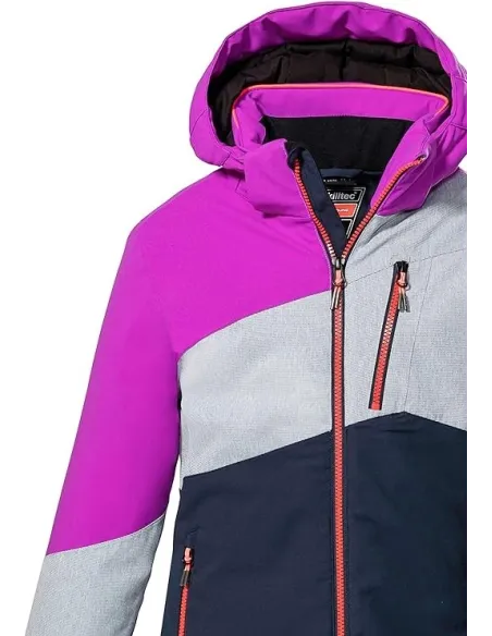 Kurtka Narciarska Dziewczęca Killtec Ksw 166 z Kapturem Wodoodporna r. 152