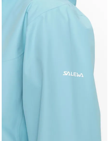 Kurtka Damska Przejściowa Salewa Puez Aqua 3 Przeciwdeszczowa Niebieska XXL