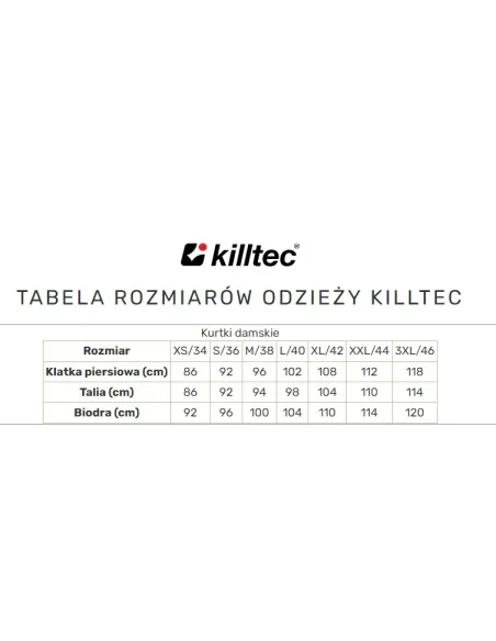 Płaszcz Damski Przejściowy Pikowany Killtec KOW 62 Oddychająca Parka 40