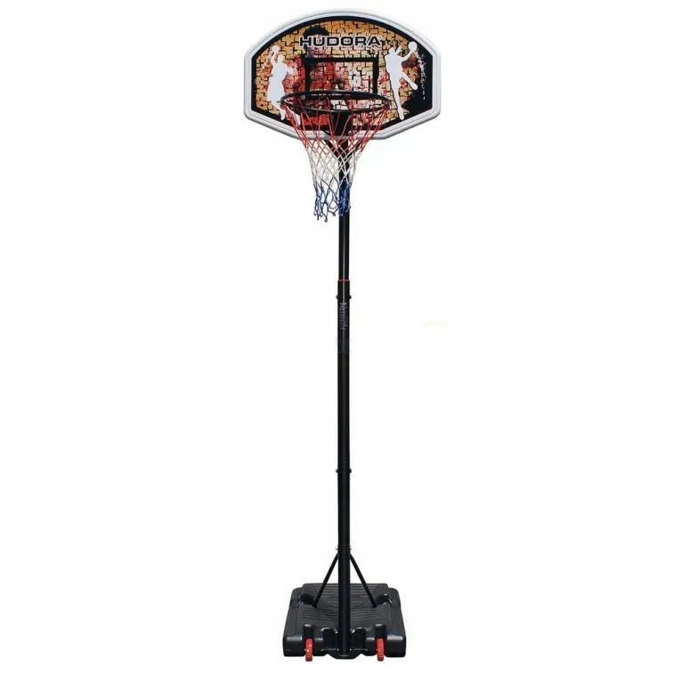 Kosz Do Koszykówki Tablica Ze Stojakiem Obręcz 45cm Regulacja 206-260 cm