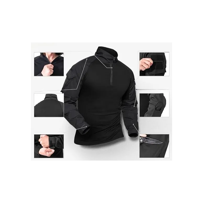 Bluza Taktyczna XKTTAC G3 Outdoorowa Wojskowa Painball ASG Czarna Sportowa