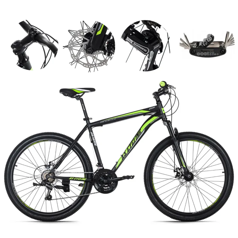 Rower Górski 26 Damski Męski MTB Hamulce Tarczowe Stopka Młodzieżowy Góral