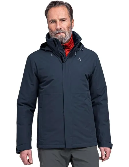 Kurtka Męska Przeciwdeszczowa Schöffel Suwak Rozmiar XXL Kaptur Ocieplana