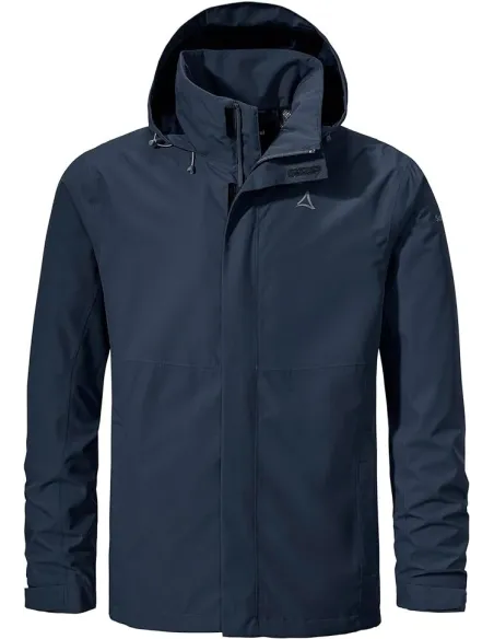 Kurtka Męska Przeciwdeszczowa Schöffel Suwak Rozmiar XXL Kaptur Ocieplana