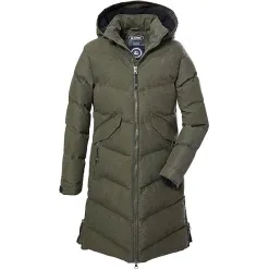 Pikowany Płaszcz Dziewczęcy Killtec Kow 167 Z Kapturem Wodoodporny r. 164cm