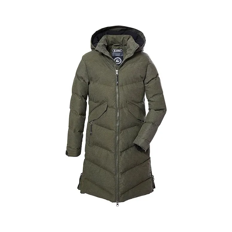 Pikowany Płaszcz Dziewczęcy Killtec Kow 167 Z Kapturem Wodoodporny r. 164cm