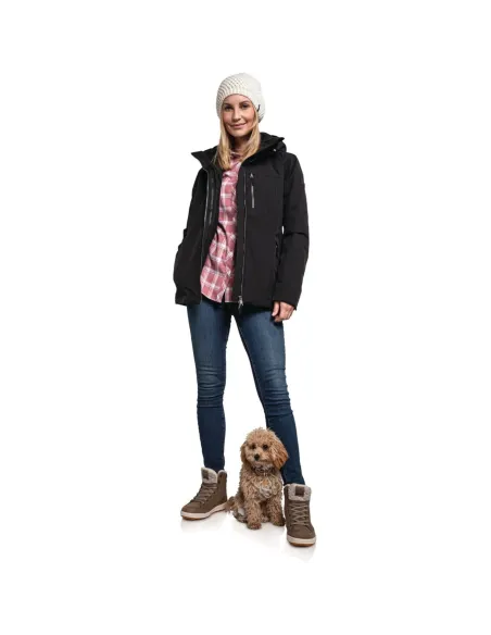 Kurtka Damska Podwójna 3w1 Schöffel Odpinany Kaptur Wodoodporna Rozmiar L