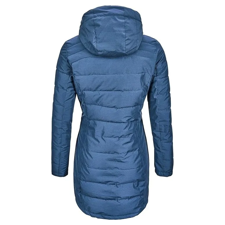 Damska Parka Zimowa Killtec Skane Wmn Prk Puchowa z Kapturem Niebieska 40 L