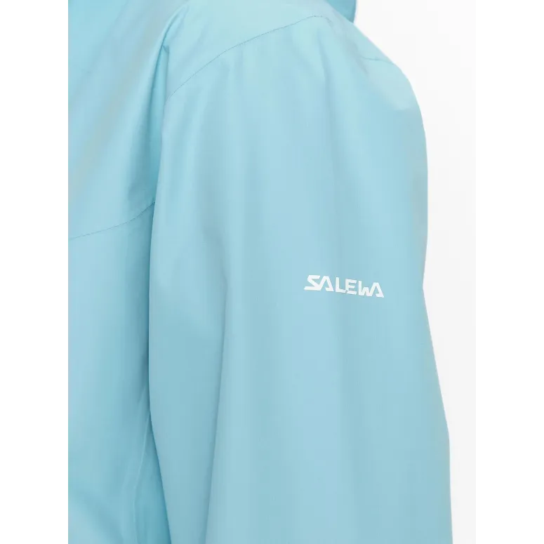 Kurtka Damska Przejściowa Salewa Puez Aqua 3 Przeciwdeszczowa Niebieska XXL