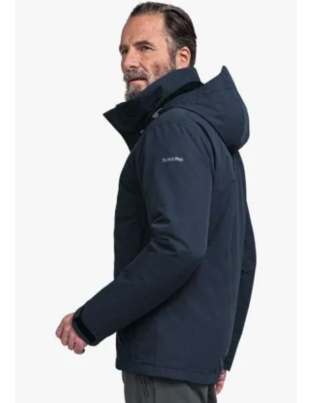 Kurtka Męska Przeciwdeszczowa Schöffel Gmund M Granatowa Z Kapturem r. 52