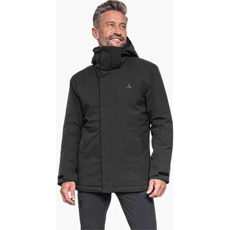 Kurtka Męska Zimowa Schöffel Bastianisee M z Kapturem Czarna Ciepła r. 54