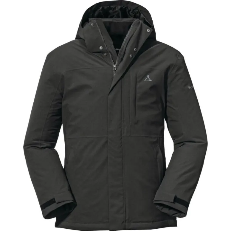 Kurtka Męska Zimowa Schöffel Bastianisee M z Kapturem Czarna Ciepła r. 54