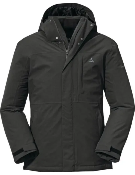 Kurtka Męska Zimowa Schöffel Bastianisee M z Kapturem Czarna Ciepła r. 54