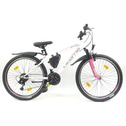 Rower Górski Damski Młodzieżowy 26 MTB Amortyzacja Sakwa Światła Dzwonek