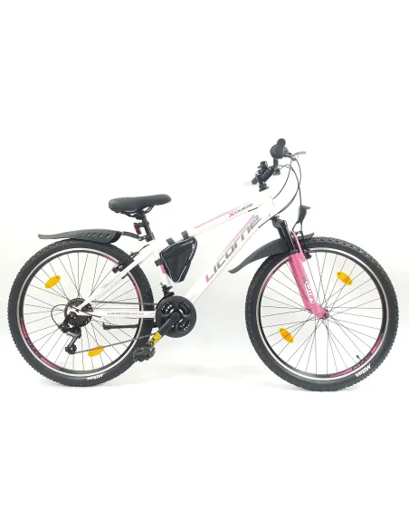 Rower Górski Damski Młodzieżowy 26 MTB Amortyzacja Sakwa Światła Dzwonek