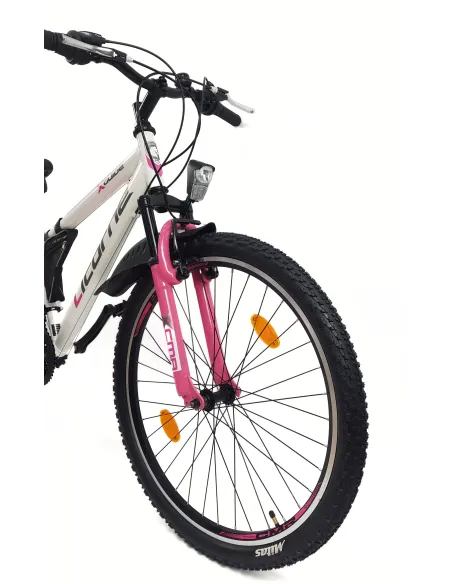 Rower Górski Damski Młodzieżowy 26 MTB Amortyzacja Sakwa Światła Dzwonek