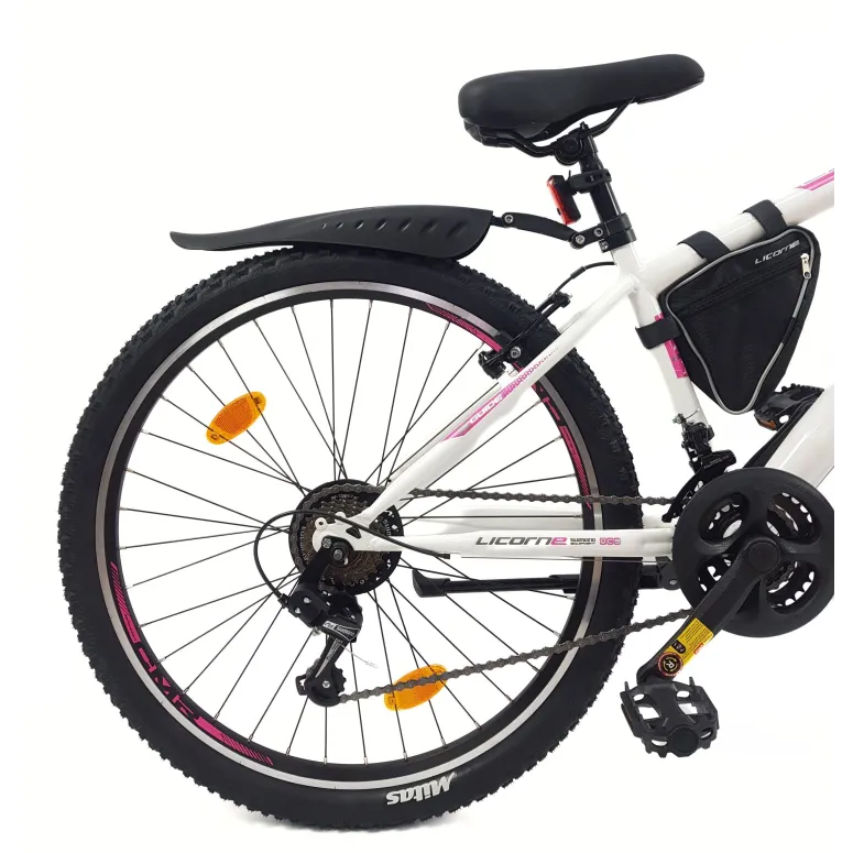 Rower Górski Damski Młodzieżowy 26 MTB Amortyzacja Sakwa Światła Dzwonek