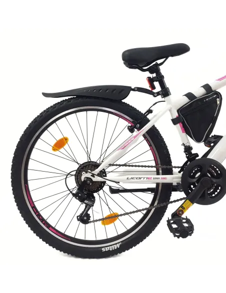 Rower Górski Damski Młodzieżowy 26 MTB Amortyzacja Sakwa Światła Dzwonek