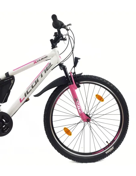 Rower Górski Damski Młodzieżowy 26 MTB Amortyzacja Sakwa Światła Dzwonek