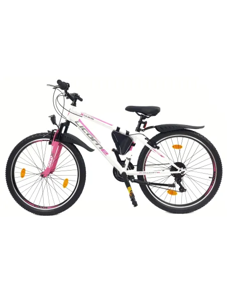 Rower Górski Damski Młodzieżowy 26 MTB Amortyzacja Sakwa Światła Dzwonek
