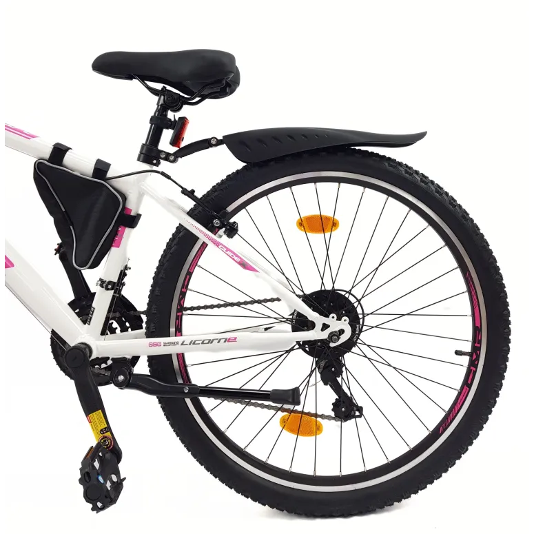 Rower Górski Damski Młodzieżowy 26 MTB Amortyzacja Sakwa Światła Dzwonek