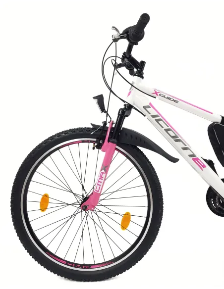 Rower Górski Damski Młodzieżowy 26 MTB Amortyzacja Sakwa Światła Dzwonek