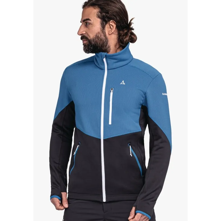 Kurtka Męska Schöffel Lodron Polarowa Wygodna Elastyczna Niebieska r 54/XXL