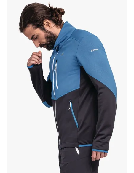 Kurtka Męska Schöffel Lodron Polarowa Wygodna Elastyczna Niebieska r 54/XXL