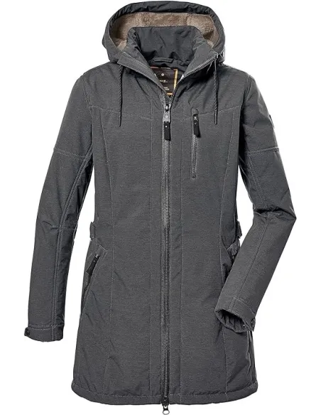 Parka Damska Zimowa G.I.G.A DX Gw 46 Softshell Granatowa Z Kapturem r. 46