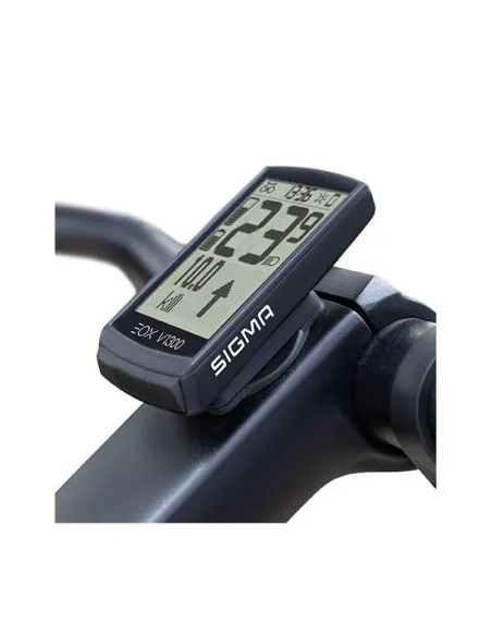 Licznik Rowerowy Sigma Eox V1300 Bezprzewodowy Komputer Czarny E-bike IPX7