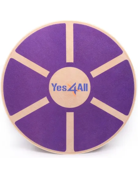 Drewniana Deska Treningowa Yes4All Wobble Balance Solidna Konstrukcja 136kg