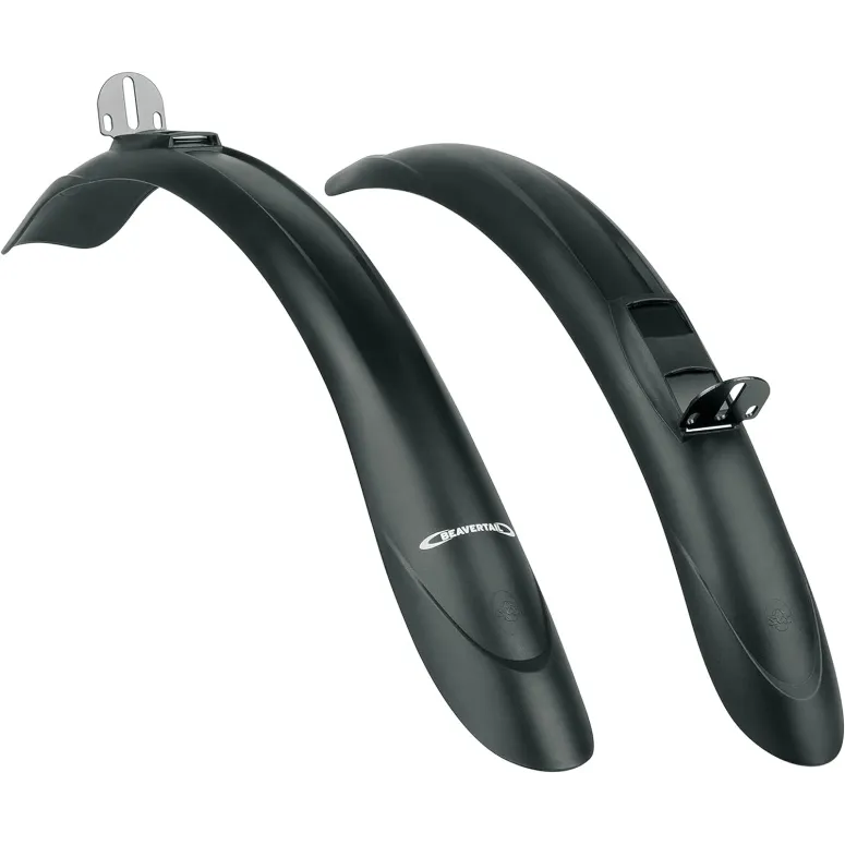 Błotniki Rowerowe SKS Beavertail Uniwersalne Zatrzaskowe Czarne 26" - 28"