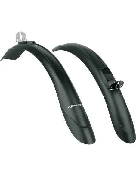 Błotniki Rowerowe SKS Beavertail Uniwersalne Zatrzaskowe Czarne 26" - 28"