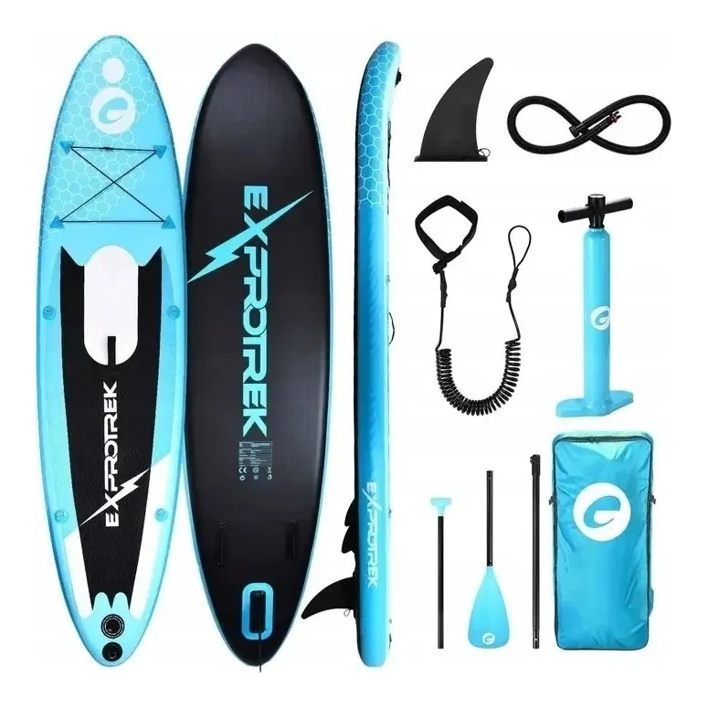 Deska Do Paddleboardingu Exprotrek Pompowana Stabilna Komfortowa Max 150kg
