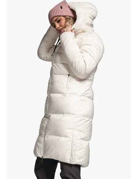 Płaszcz Damski Puchowy Schöffel Down Coat Kenosha Biały Pikowany r. XS/34