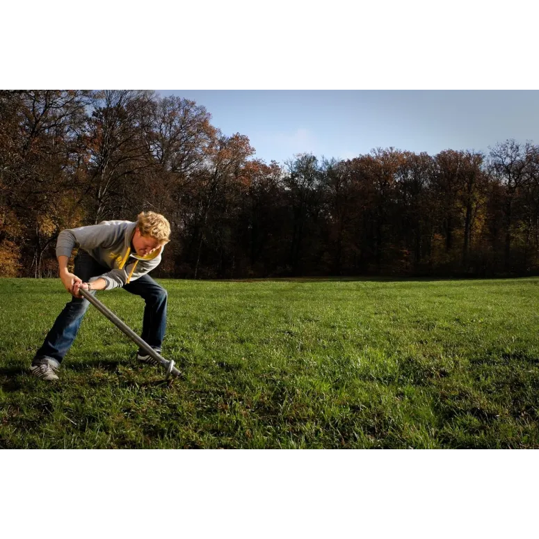 Śruba Uziemiająca Gibbon Do Slackline Kotwa Gruntowa Czarna Stalowa 70 cm