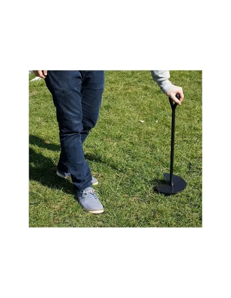 Śruba Uziemiająca Gibbon Do Slackline Kotwa Gruntowa Czarna Stalowa 70 cm