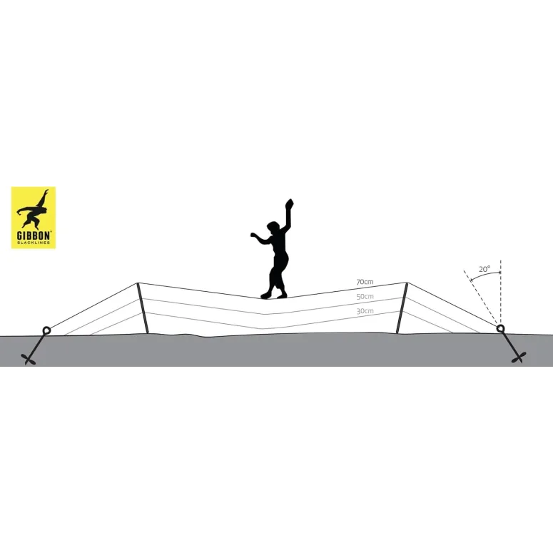 Śruba Uziemiająca Gibbon Do Slackline Kotwa Gruntowa Czarna Stalowa 70 cm