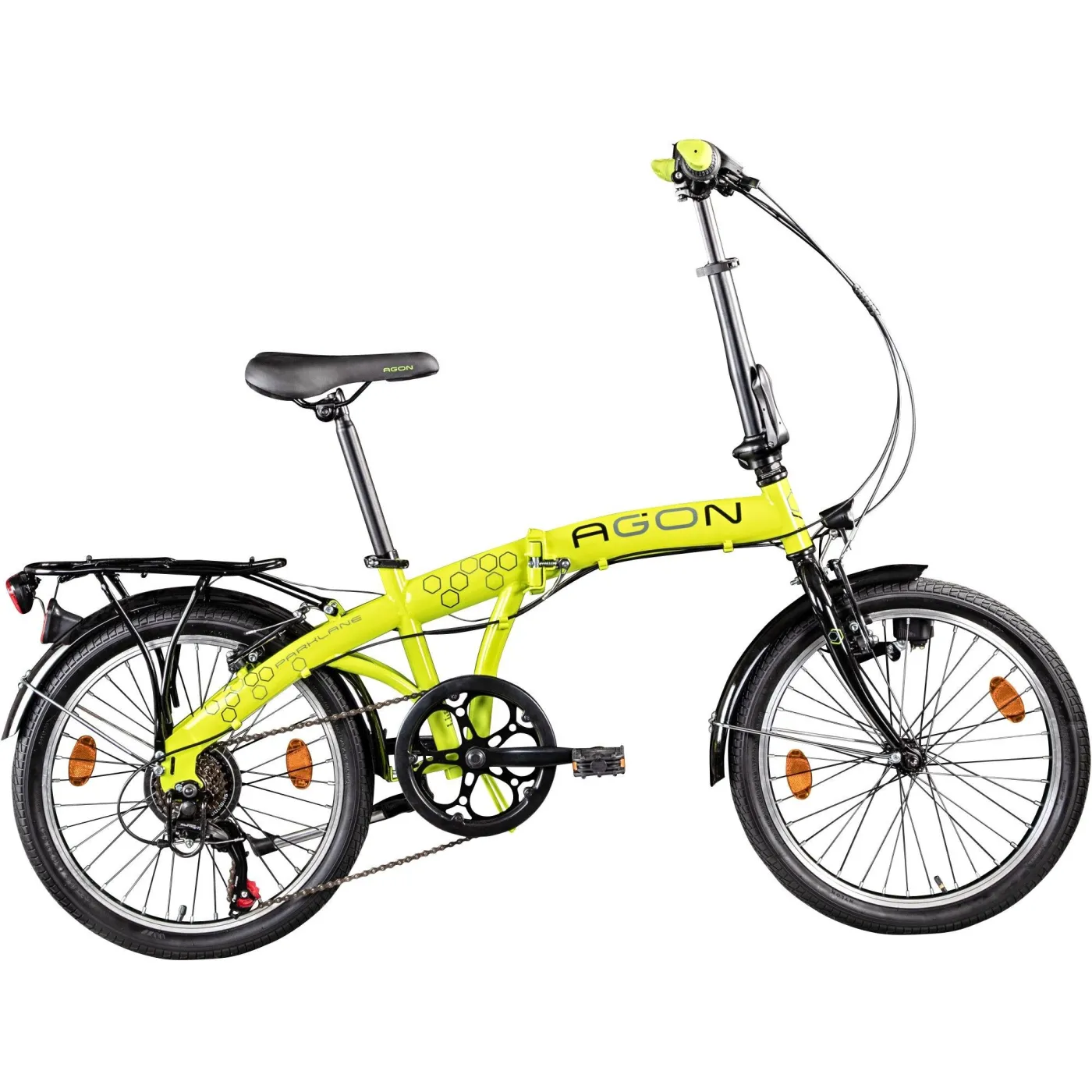 Rower Składany Miejski 20 Damski Męski Składak Bagaż Światła Dzwonek Stopka