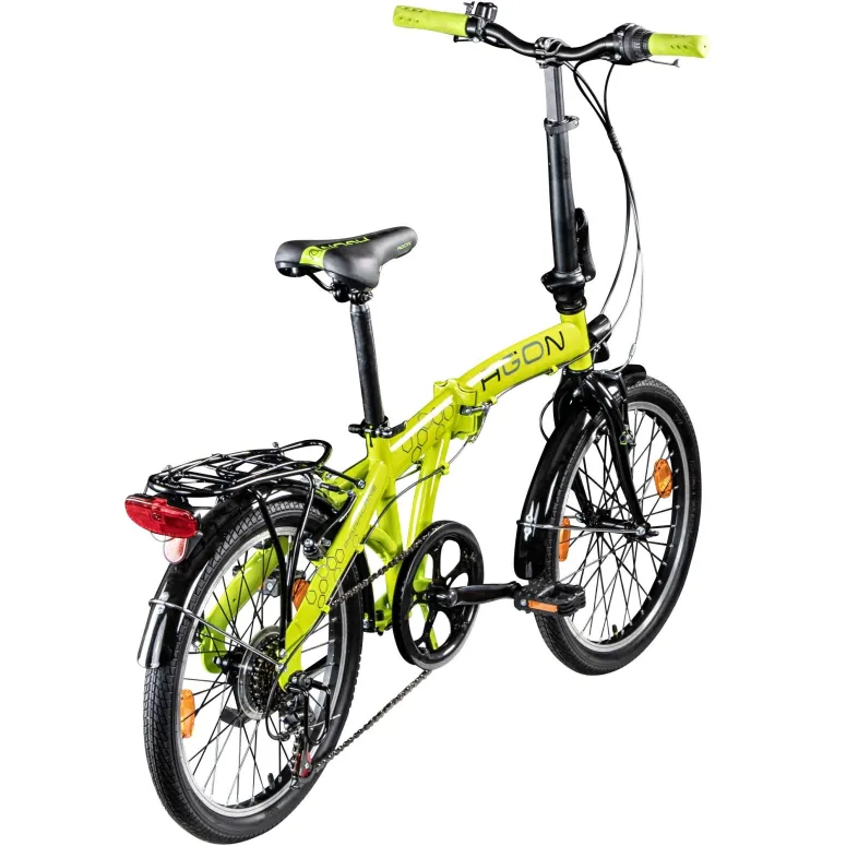 Rower Składany Miejski 20 Damski Męski Składak Bagaż Światła Dzwonek Stopka